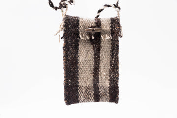 Dark Striped Crossbody Phone Bag