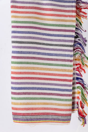 Striped Multi-color Cotton Scarf