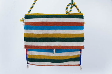 Colorful Boho Tote with Shell Embellishments