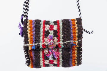Colorful Striped Toggle Tote Bag